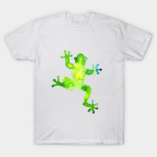 Green Watercolor Frog T-Shirt